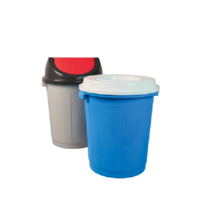 50-liter round trash can (with lid) +2